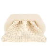 Outlet Tia' micro weaved vegan leather clutch Clutches
