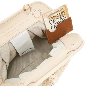 Outlet Tia' micro weaved vegan leather clutch Clutches