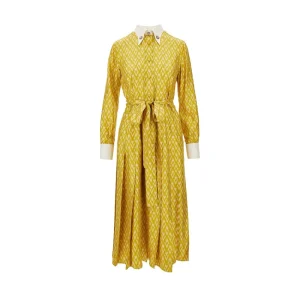 Sale Toute la V' silk shirt dress Dresses
