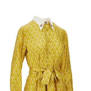 Sale Toute la V' silk shirt dress Dresses