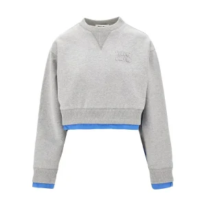 Best Trompe l'oeil cropped sweatshirt Sweatshirts