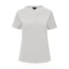 Online T-shirt with logo embroidery Tops