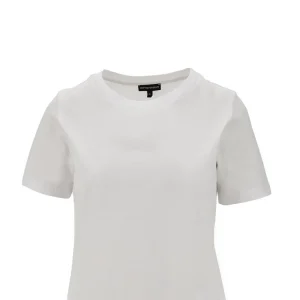 Online T-shirt with logo embroidery Tops
