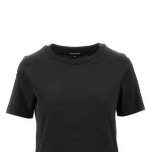Hot T-shirt with logo embroidery Tops