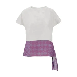 Online T-shirt with scarf detail Tops