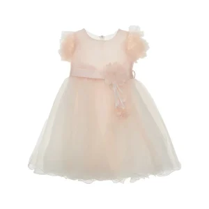 Best Tulle dress with floral detail and bow Kids Clothing