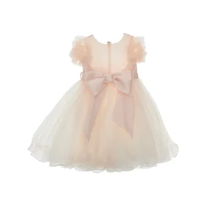 Best Tulle dress with floral detail and bow Kids Clothing