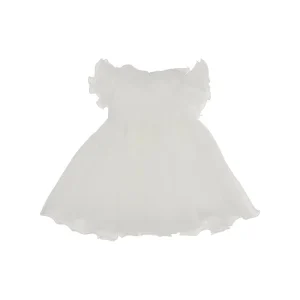 New Tulle mini dress with floral brooches Kids Clothing