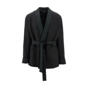 Online Tuxedo jacket with self-tie belt Jackets