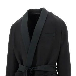 Online Tuxedo jacket with self-tie belt Jackets