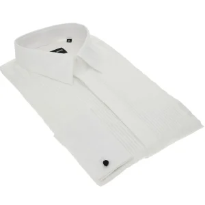 Sale Tuxedo shirt with pleated plastron Shirts