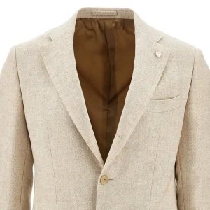 Clearance Tweed single-breasted tailored jacket Jackets