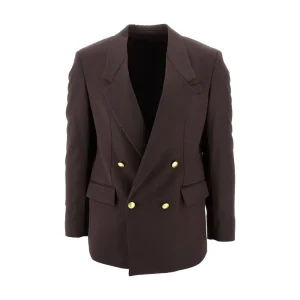 Outlet Twill double-breasted jacket Jackets