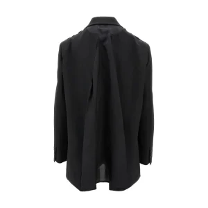 Fashion Unfinished effect destructured jacket Jackets
