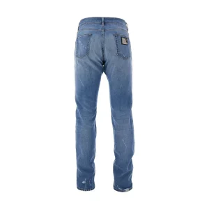 Discount Used-effect denim Slim Fit jeans Jeans