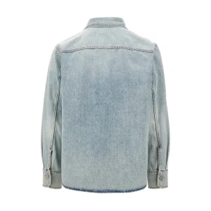 Online V Detail denim shirt Shirts