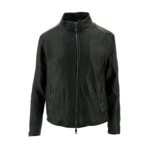 Clearance Vegetable tanned leather jacket Outerwear