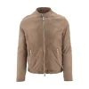 Outlet Vegetable tanned leather jacket Outerwear
