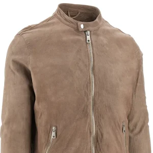 Outlet Vegetable tanned leather jacket Outerwear