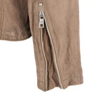 Outlet Vegetable tanned leather jacket Outerwear