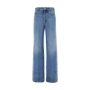 Fashion Vintage Wash denim wide leg jeans Jeans
