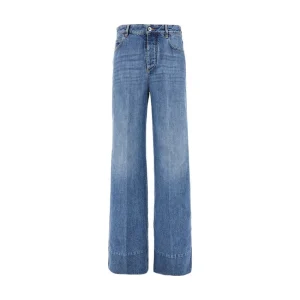 Fashion Vintage Wash denim wide leg jeans Jeans