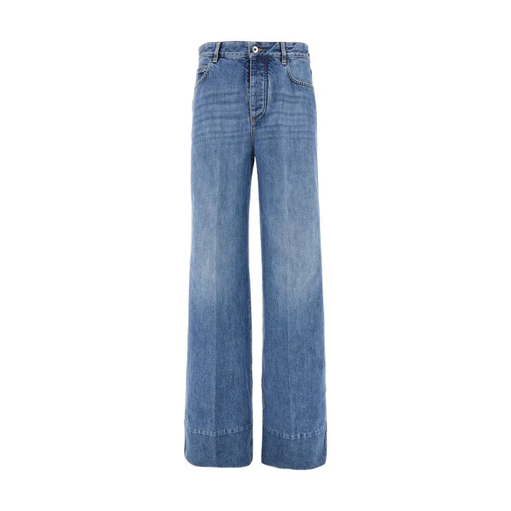 Fashion Vintage Wash denim wide leg jeans Jeans
