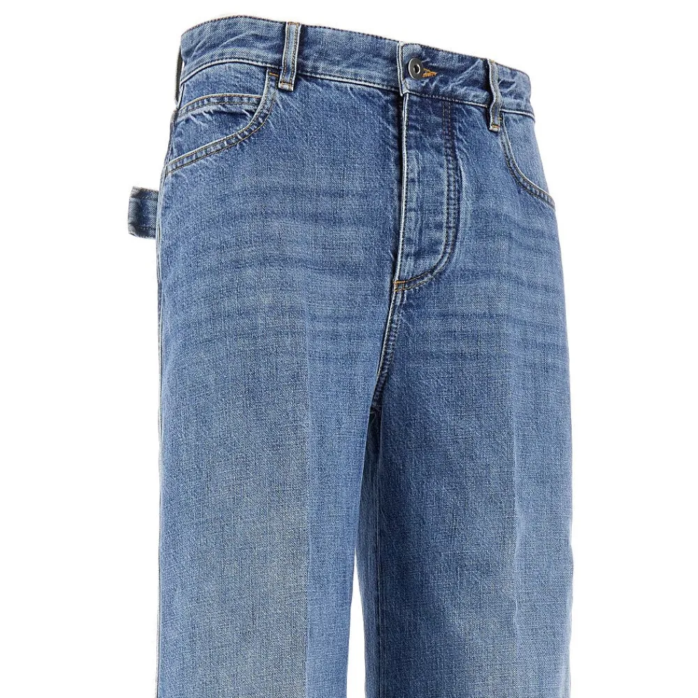 Fashion Vintage Wash denim wide leg jeans Jeans