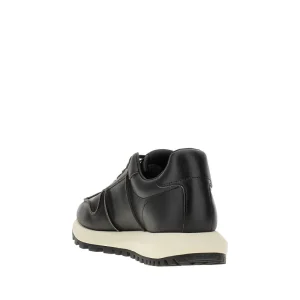 Outlet Vintage-effect leather sneakers Sneakers