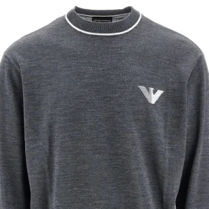 Outlet Virgin wool crewneck sweater Knitwear