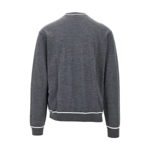 Outlet Virgin wool crewneck sweater Knitwear