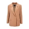 Outlet Viscose and cupro double-breasted jacket Jackets