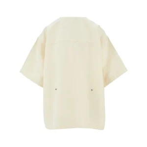 Fashion Viscose and silk short-sleeved jacket Jackets