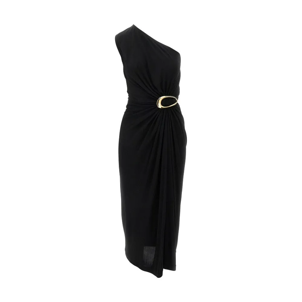 viscose_jersey_midi_dress_0.webp Online Viscose jersey midi dress with buckle Dresses