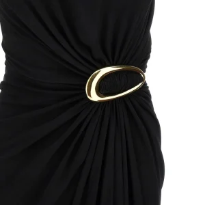 Online Viscose jersey midi dress with buckle Dresses