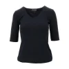 Hot Viscose jersey V-neck T-shirt Tops