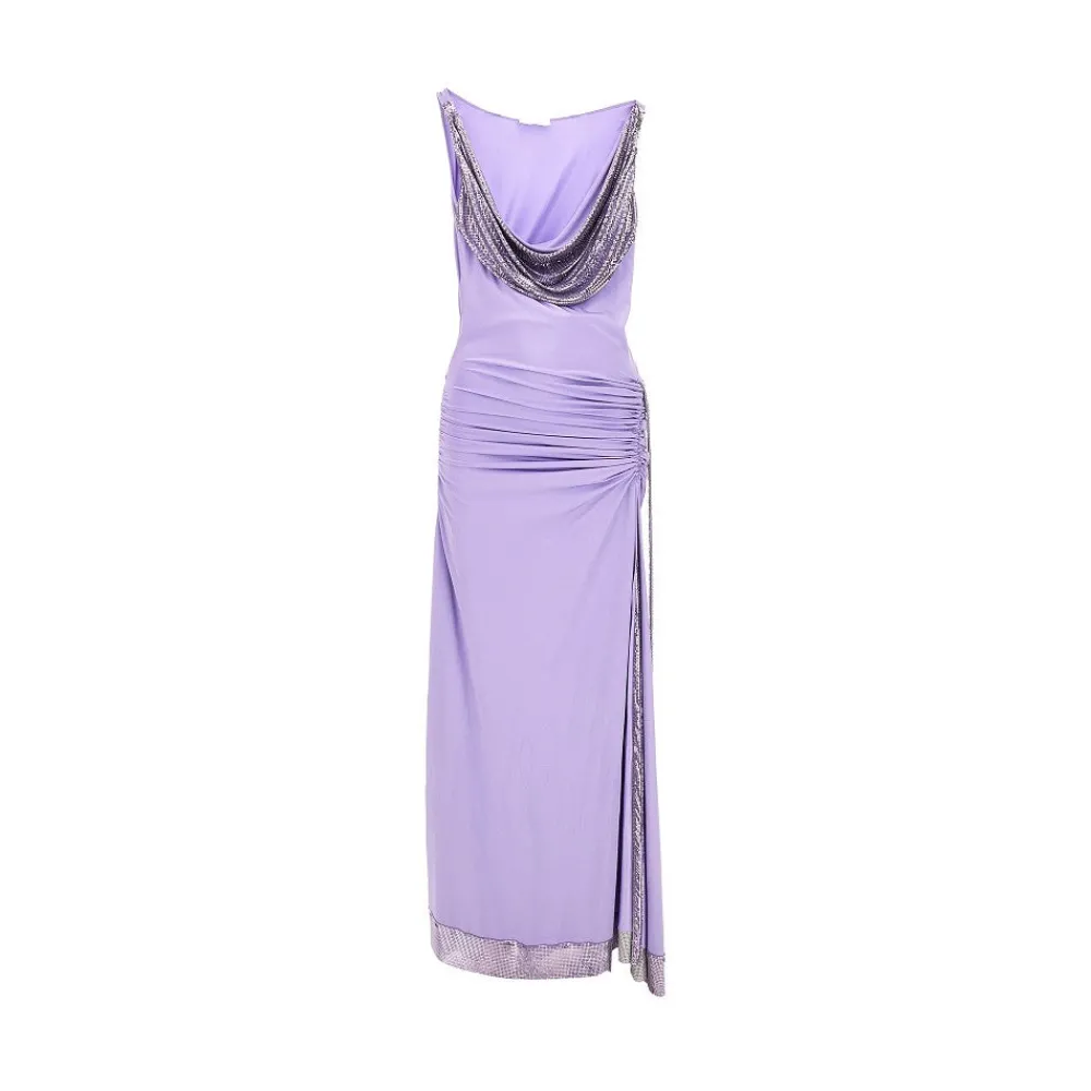 viscose_long_dress_with_m_0.webp Outlet Viscose long dress with metal mesh details Dresses