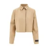 Fashion Viscose-blend cropped jacket Jackets