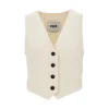 Sale Viscose-blend single-breasted vest Jackets