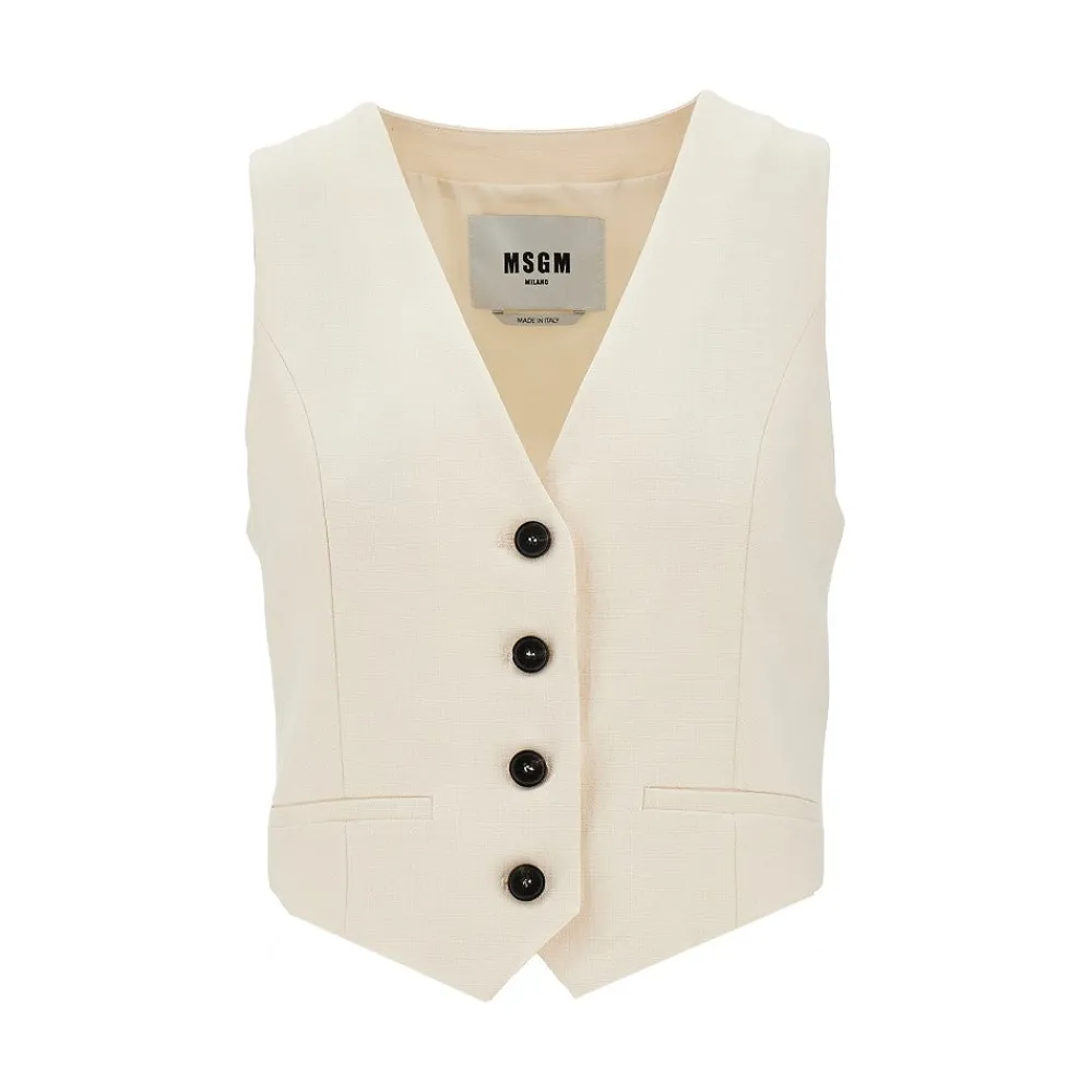 viscoseblend_singlebreast_0-1.webp Sale Viscose-blend single-breasted vest Jackets