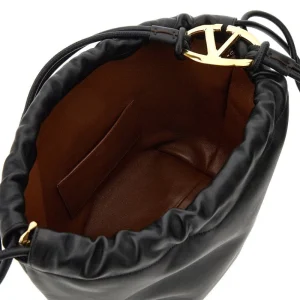 Online VLogo Pouf' nappa leather bag Shoulder Bags