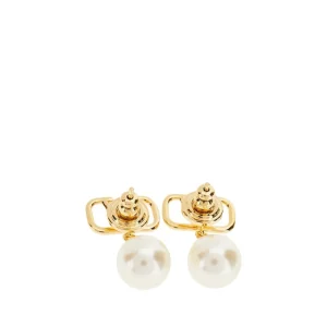 Sale VLogo Signature' earrings with pearls Jewelry And Watches