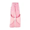 Fashion Washed-out denim baggy pants Pants And Shorts