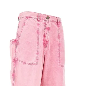 Fashion Washed-out denim baggy pants Pants And Shorts