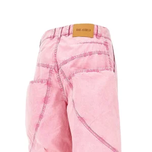 Fashion Washed-out denim baggy pants Pants And Shorts