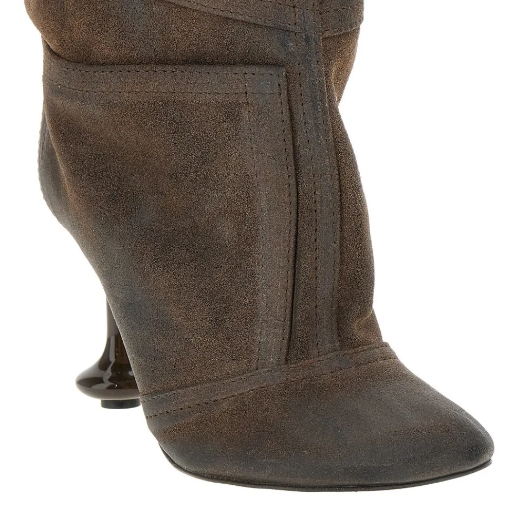 waxed_suede_leather_toy_a_1.webp Outlet Waxed suede leather 'Toy' ankle boots Boots And Ankle Boots