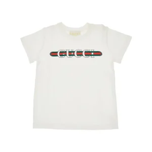 Fashion Web logo print T-shirt Kids/BOY Clothing