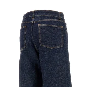 Discount Wide-leg jeans with multicoloured studs Jeans