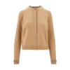 New Wool and cashmere cardigan with crystals trim Knitwear
