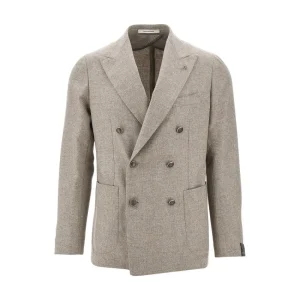 Clearance Wool and cashmere double-breasted blazer Jackets